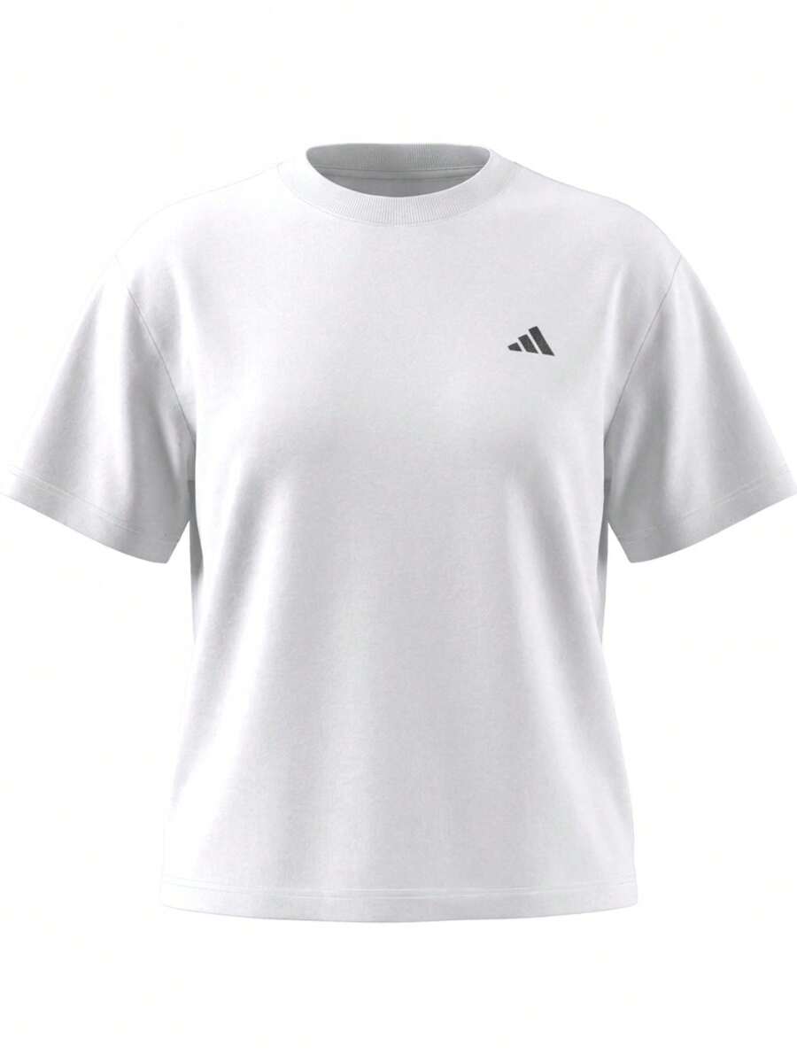 Adidas Essentials Women's Small Logo T-Shirt White - White - View 1