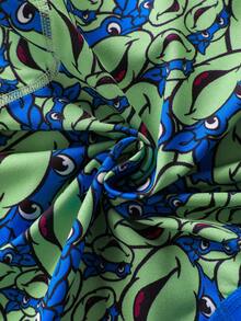 TEENAGE MUTANT NINJA TURTLES | SHEIN Bộ 4 quần boxer nam, thoáng mát và thoải mái. - màu xanh lá - Xem 5