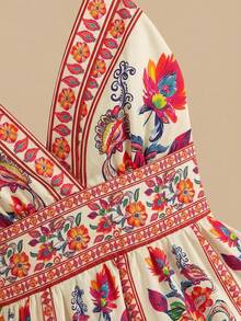 Travachic 春夏度假雪纺印花吊带迷你连衣裙（女款） - 彩色 - 查看 3