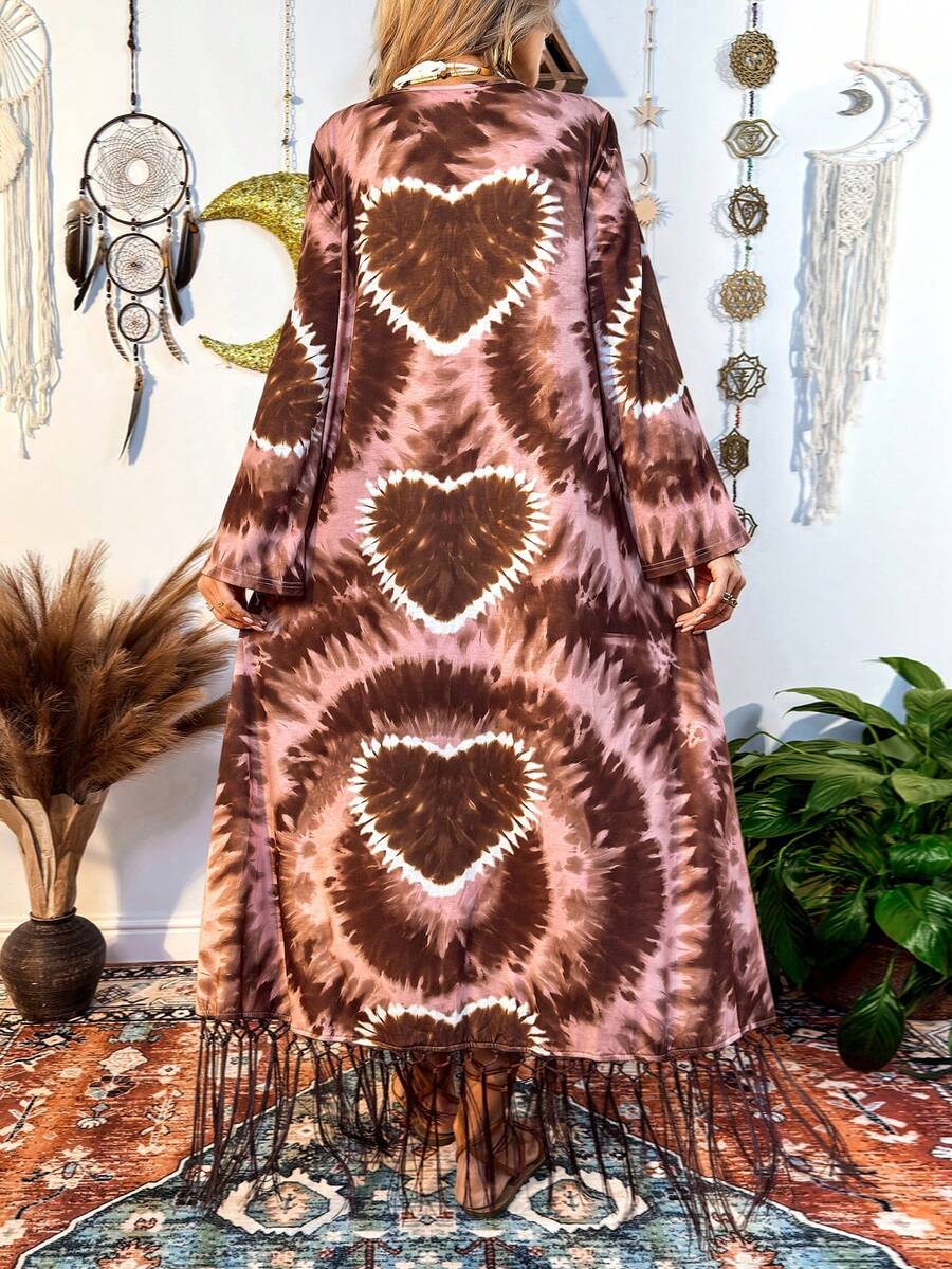 Fembélia 新款春夏女士长袖印花开衫 - 彩色 - 查看 1