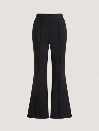 Olithes 女式纯色简约修身喇叭裤