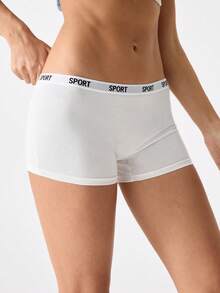 Loungeista 3入組字母織帶腰帶腰平角褲 - 彩色 - 查看 10