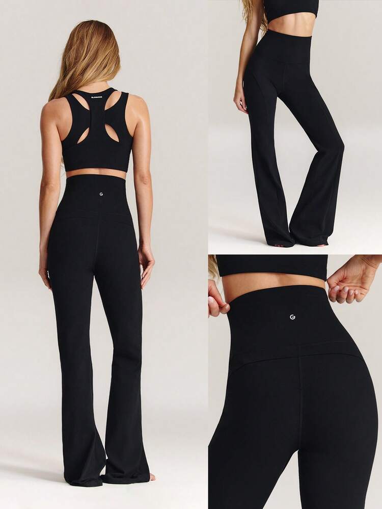 33" FeatherFit™ Pantalon évasé taille haute doux comme du beurre, extensible, évacuant la transpiration, ultra-long, pour yoga, pilates, studio et activités quotidiennes
