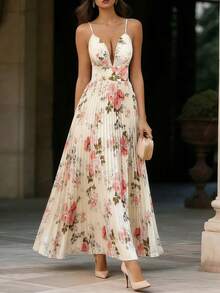 Rafferiza Đầm xếp tầng in họa tiết thanh lịch, gợi cảm dành cho nữ - Nhiều màu - Xem 3