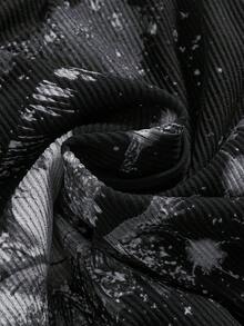 ROMWE Grunge Punk Đầm ngắn ôm sát in họa tiết ngôi sao và đinh tán, phong cách đường phố, retro cá tính dành cho nữ, unisex. - màu đen - Xem 4