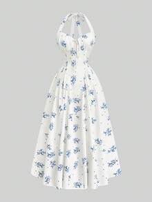 GlowEve Ladies Weave Elegant Summer Vacation Dresses - Blue - View 1