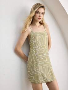 Ocili Women's All-Over Print Casual Everyday Sleeveless Nightgown - Multicolor - View 7