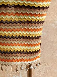 Mistrie Women's Striped Patchwork Casual Versatile Date Outing A-Line Skirt - Multicolor - View 3