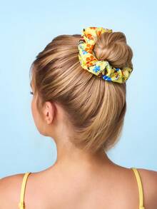 SpongeBob SquarePants | SHEIN 3 chiếc dây buộc tóc in hình hoạt hình dễ thương với màu sắc kẹo ngọt, thích hợp dùng ở nhà hoặc đi chơi, đặc biệt là cho kiểu tóc đuôi ngựa cao. - Nhiều màu - Xem 5