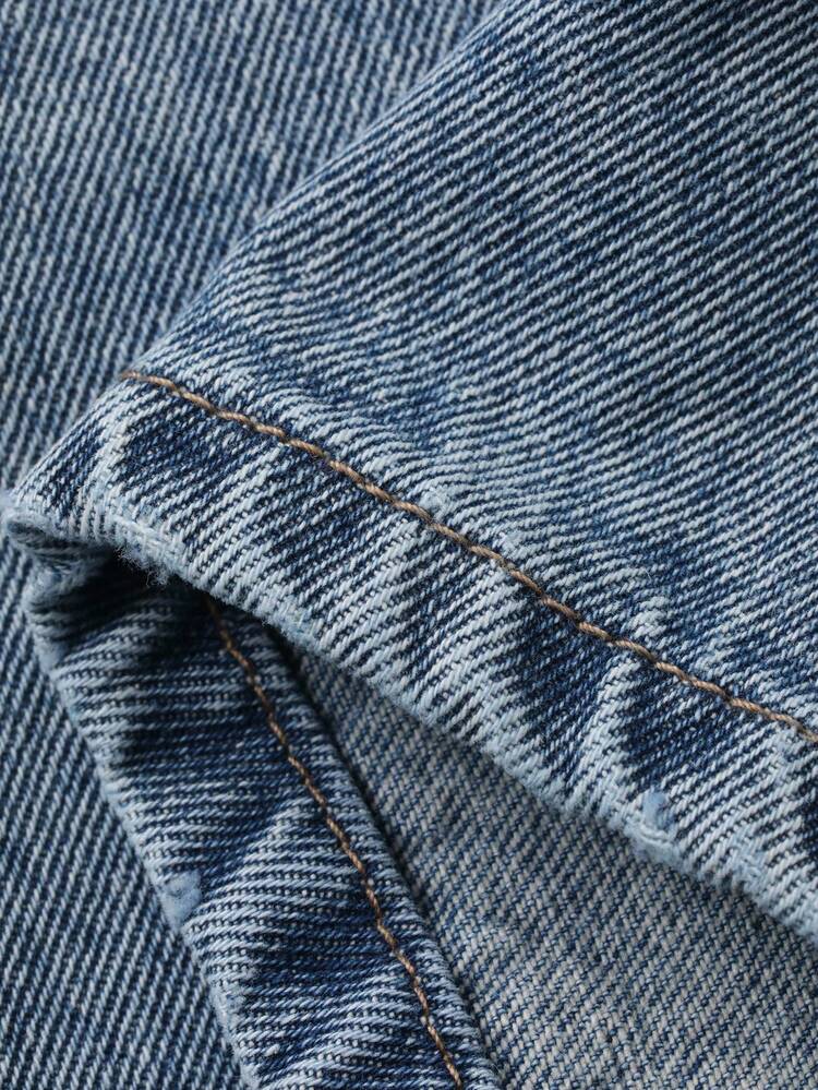 Women's Loose Straight Leg Jeans, Casual Street Style