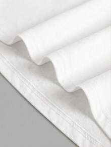 Manfinity Joysei 男士休闲红色拼接字母印花T恤，夏季 - 彩色 - 查看 4