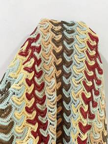 Swim Vcay Kimono de verano para mujer con abertura delantera de botones, hombros caídos, manga corta, estampado de rayas y encaje, para usar como cubierta en la playa - Caqui - Ver 4