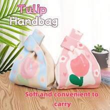 Joivida 1-Piece Set, Cute Knitted Bag, Tulip Bag, Fashionable New Style,  Multifunctional Handbag, Suitable For Valentine's Day And Birthday Gifts - Multicolor - View 6
