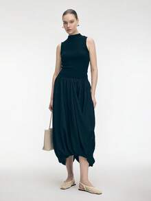 Mnmlis 女士新款时尚编织镂空平底方头套脚鞋 - 米白1 - 查看 11