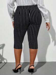 Chikora Quần dài cỡ lớn dành cho nữ, quần legging lửng kẻ sọc thanh lịch mùa hè, quần công sở thoáng khí đa năng, trang phục công sở cho nữ, áo công sở cho nữ, trang phục lễ hội Carnival, trang phục Carnival cho nữ năm 2026, trang phục Carnival cho nữ, trang phục Carnival mùa hè cho nữ, quần áo mùa hè, trang phục nghỉ hè, trang phục mùa hè cho nữ, quần áo mùa hè cho nữ. - màu đen - Xem 8