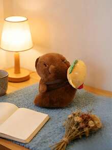 POKOJA LAND 可爱水豚毛绒钥匙扣挂件，水豚玩偶带游泳圈背包配件，耐用柔软的布料材质，时尚可爱的包包装饰，汽车挂件，生日礼物和节日礼物的完美选择 - 彩色 - 查看 20