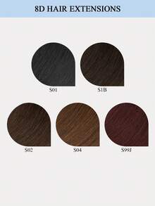 8D Micro Link Nano Beads Hair Extensions,16-22 INCH 50G/Pack, Micro Loop Human Hair Extensions, Invisible No Trace,Straight Human Hair,Invisible Mini Silicon Beads Easy To Install,Seamless, Natural Straight Hair,Perfect For Long Hair Lengthening, Hair Lengthening Straight Hair Texture Natural Hair Look - Multicolor - View 13