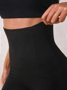 1件装高腰塑形内裤收腹提臀塑身腰带瘦身内裤女士平腹提臀提臀三角裤女士无痕塑身内衣 - 黑色 - 查看 7