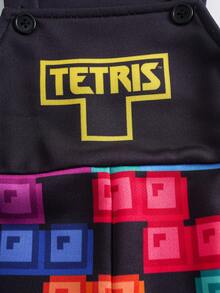 Tetris™ X SHEIN 1pc Baby Boys' Casual Colorful Geometric Print Romper - Multicolor - View 5