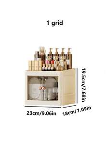 1pc Cosmetics Storage Box Household Luxury Desktop Dresser Skin Care Product Storage Box Facial Mask Dust Proof Drawer Sorting Cabinet Storage Rack - Multicolor - View 18