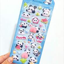 POKOJA LAND 3D Soft Cute Children's Cartoon Stickers Squeeze Animals Adorable Stereo Bubble Decals, A Great Gift For Kids, Girlfriends, For Notebook Decoration, And DIY Crafts. - Multicolor - View 13