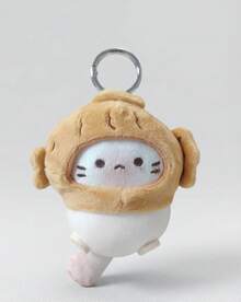 POKOJA LAND Fluffy CoCo Cat Snack House Keychain - Cute Plush Doll, Delicate Bag Charm, Couple Accessory For Her - Multicolor - View 12