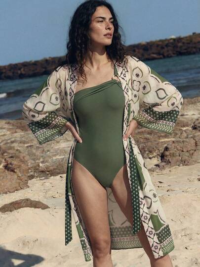 Maija Women's Solid Color Sleeveless One-Piece Swimsuit, Summer