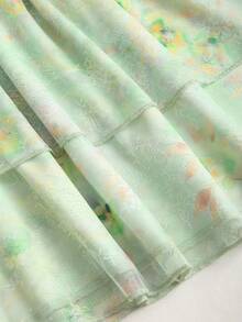 Sweetra Women's Tie-Neck Ruched Mini Dress, Fashionable For Dates And Parties - Multicolor - View 5