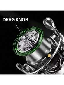 金属线杯手柄海水淡水纺车轮，适用于任何鱼类 - 蝴蝶型 - 查看 3