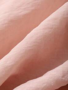 DAZY Women's Turndown Collar Ruffle Trim Lightweight Long Sleeve Jacket, Fresh Korean Style - Baby Pink - View 9