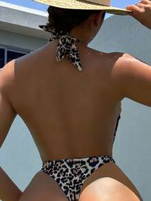 Swim SXY 1pc女装时尚印花随机设计一件 - 彩色 - 查看 3