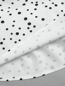 GlowEve Polka Point Satin Women's Backless Tie-Back Tank Top - White - View 4