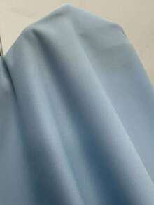 Chiquease Vestido ceñido y estilizado con escote corazón, manga de tapeta azul, apropiado para citas y vacaciones, primavera/verano 2025 - Azul - Ver 4