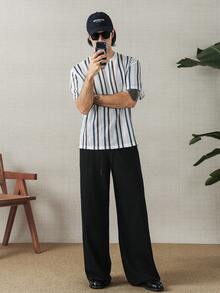 HUEFORM Men's Solid Color Drawstring Casual Loose Everyday Pants - White - View 6