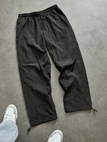 Sport MetroGents 男士公牛印花抽绳腰运动裤 - 黑色 - 查看 2