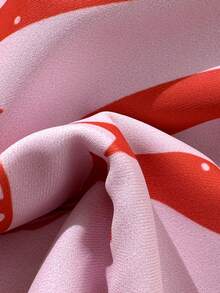 Swim Mod Women's Summer Beach Fish Print Casual Bikini And Triangle Panty Swimwear Set - Multicolor - View 7