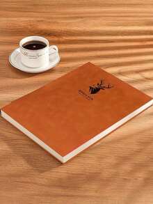 1 cuốn sổ tay khổ A4 lớn, thiết kế đầu hươu nhiều màu sắc, 100 tờ (200 trang), giấy cao cấp bảo vệ mắt, bìa mềm bền chắc, thiết kế tiện dụng, thích hợp cho doanh nghiệp, trường đại học, văn phòng, ghi chú, nhật ký, kế hoạch học tập, văn phòng phẩm, quà tặng. - A4 - Xem 17