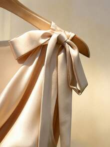 GlowEve Women's Woven Elegant And Fashionable Summer Blouse - Apricot - View 4
