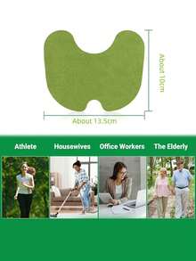 Natural Herbal Knee Patch With Plant Extracts, Self-Heating Warm Compress For Joint Muscle Relaxation, Body Back Arm Wrist Leg Relief - Green - View 7