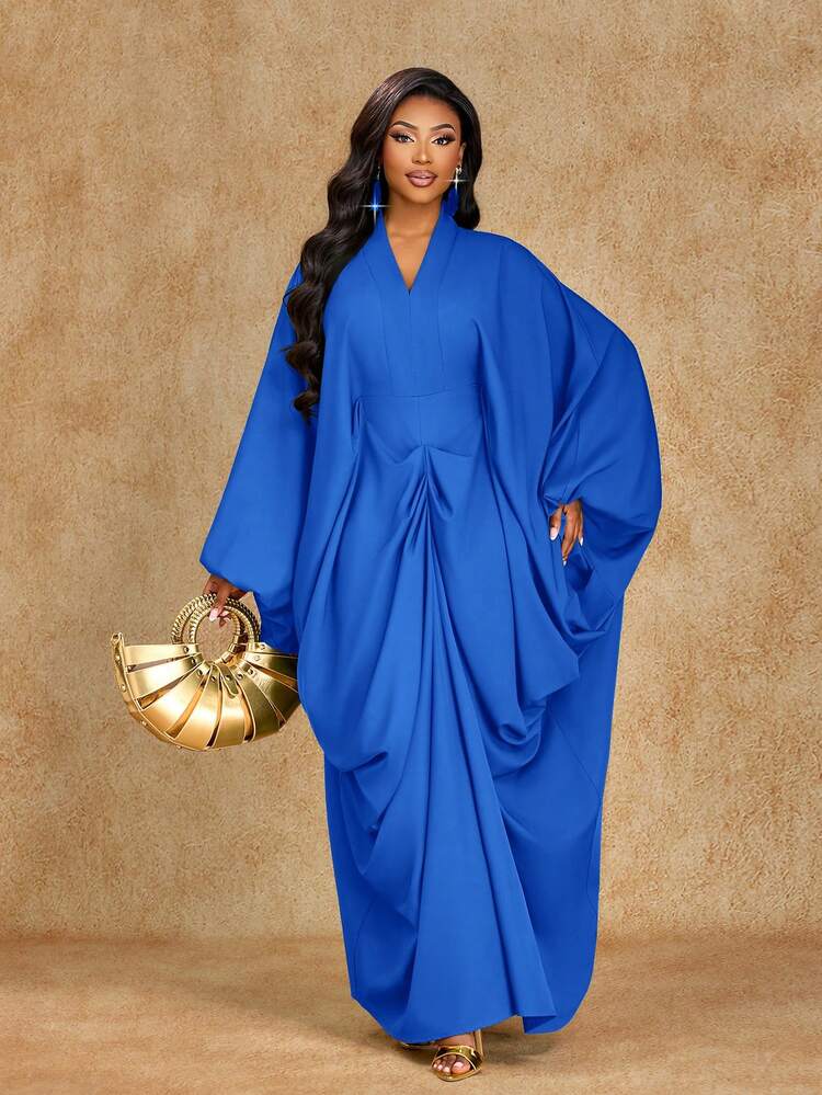 Brilight This Is A Sexy, Elegant And Simple Women's Dress Suitable For All Seasons (Spring, Summer, Autumn And Winter), Graduation Season And Thanksgiving. It Is Suitable For Parties, Gatherings And Daily Casual Wear. This Is A Loose-Fitting Dress. Luxury Dresses For Women Dresses For Woman For Church Latest Dress Style For Women For Graduation Outfit For Women Gown - Blue - View 3