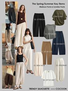 Ontre 女士不对称O型褶皱仿羊毛混纺面料高弹舒适亲肤高领直筒连衣裙，裹身褶皱装饰，现代都市休闲商务通勤高品质机场装扮，高端O型设计系列长裙 - 杏色 - 查看 8