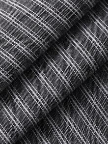 DAZY Conjunto casual de 2 piezas de top sin mangas con volantes en el bajo y pantalones de pierna ancha a rayas para mujer - Gris - Ver 7