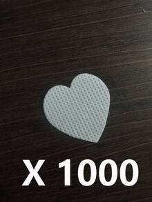 指甲清洁湿巾 - 专业无绒指甲油卸除棉片，UV凝胶清洁纸巾，无香型美甲准备和完成清洁工具（白色心形） - 白色 - 查看 10