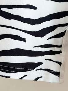 SHEIN Playful Pals 男婴圆领休闲日常居家外出短袖连体衣 - 彩色 - 查看 6