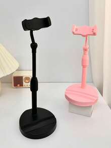 1PC Black Pink Adjustable 360 Rotation Desktop Phone Tablet Holder For Live Streaming Compatible With IPhone Android Phone Birthday Gift Phone Stand Accessories - Multicolor - View 7