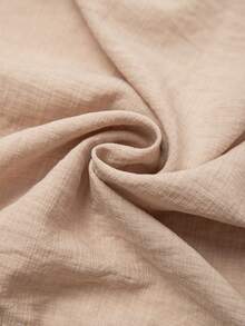 Franclia 2026新款春夏无袖收腰外套，简约通勤风V领开衫设计，收腰设计，侧边口袋，无袖廓形，女士卡其色风衣 - 卡其色 - 查看 7