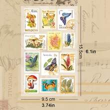 1 Set Of 4 Pcs"Golden Years" Gold Foil Stickers, Cute 2 Packs, Children's Journal Stickers, Retro Material Wholesale - Jinse Times - View 10