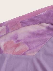Aveloria Rosie Tie Dye Draped Front Halter Top  - Mauve Purple - View 3