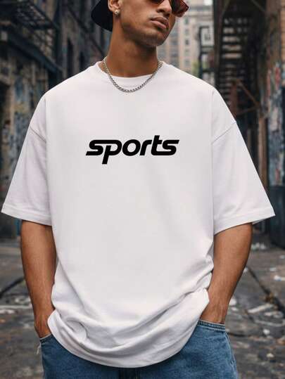 Men's casual style printed T, loose short sleeved top, ideal choice for music festivals, parties, daily street wear, Halloween styling