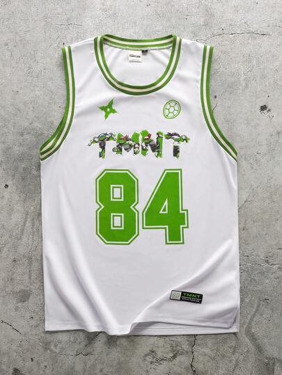 TEENAGE MUTANT NINJA TURTLES | SHEIN Men's Casual Sleeveless Tank Top With Numeric Print, Summer